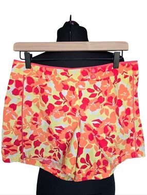 Eddie Bauer Floral Swim/Active Shorts in Yellow, Orange, Pink Size 6